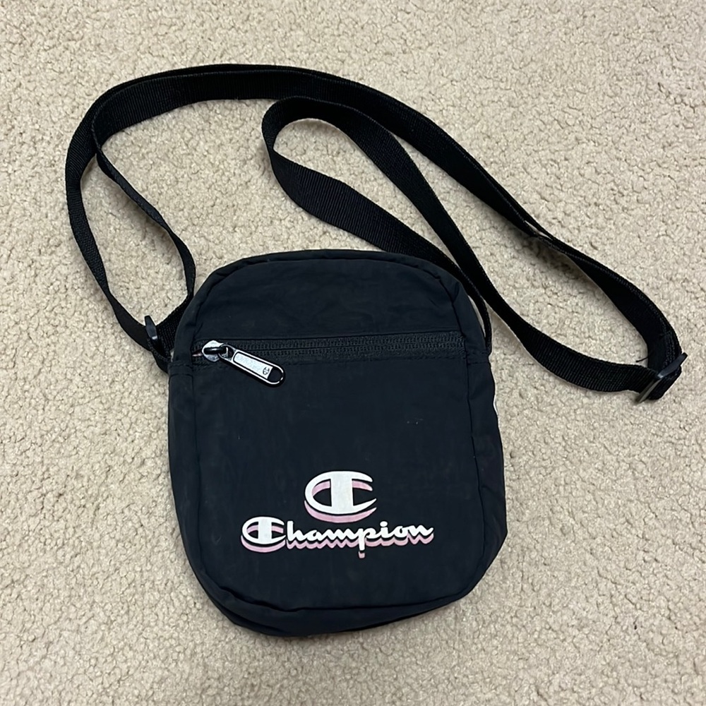 Champion brand small athletic crossbody bag.